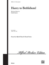 Hurry to Bethlehem! - Choral