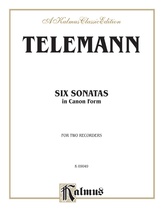 Telemann: Six Sonatas in Canon Form - Recorder