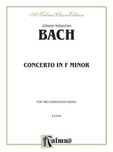 Bach: Piano Concerto in F Minor - Piano Duets & Four Hands