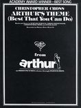 Arthur's Theme (Best That You Can Do) - Piano/Vocal/Chords