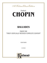 Chopin: Ballades (Ed. Franz Liszt) - Piano