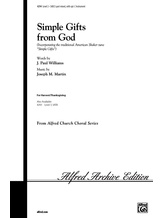Simple Gifts from God - Choral