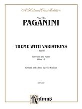 Paganini: Theme with Variations, Op. 13 (Arr. Fritz Kreisler) - String Instruments
