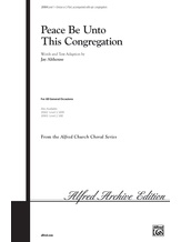Peace Be Unto This Congregation - Choral