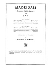 Madrigals (from the XVIIth Century) - Choral