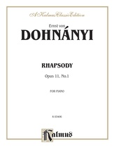 Dohnányi: Rhapsody, Op. 11, No. 1 - Piano