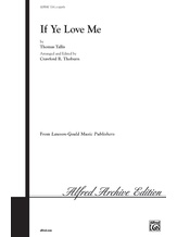 If Ye Love Me - Choral