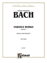 Bach: Various Works (Volume II) - Piano