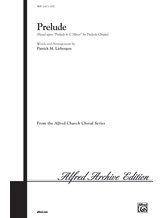 Prelude (Based upon "Prelude in C Minor") - Choral