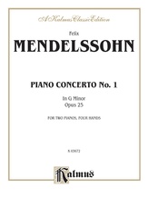 Mendelssohn: Piano Concerto No. 1 in G Minor, Op. 25 - Piano Duets & Four Hands