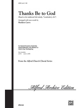 Thanks Be to God - Choral