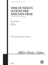 Dem Dunkeln Schoss Der Heil'gen Erde - Choral