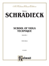 Schradieck: School of Viola Technique, Volume I - String Instruments