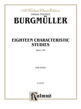 Burgmüller: Eighteen Characteristic Studies, Op. 109 - Piano