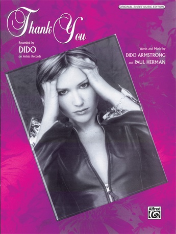 Thank You: Dido | Piano/Vocal/Chords Sheet Music