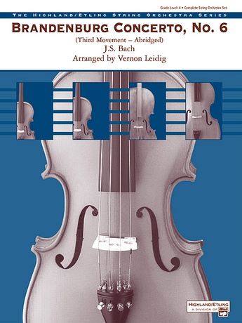 Brandenburg Concerto No 6 3rd Movement Abridged Johann Sebastian Bach String Orchestra Sheet Music