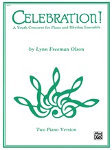 Celebration!: A Youth Concerto for Piano and Rhythm Ensemble - Piano Duo (2 Pianos, 4 Hands) - Piano Duets & Four Hands