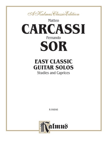 Carcassi Sor Easy Classic Guitar Solos Matteo Carcassi Guitar Sheet Music