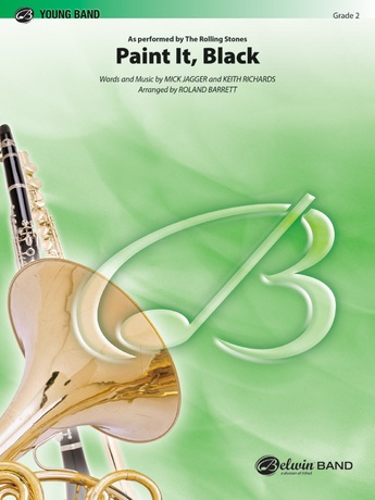 Paint It, Black: 2nd B-flat Clarinet by The Rolling Stones - Concert Band -  Digital Sheet Music